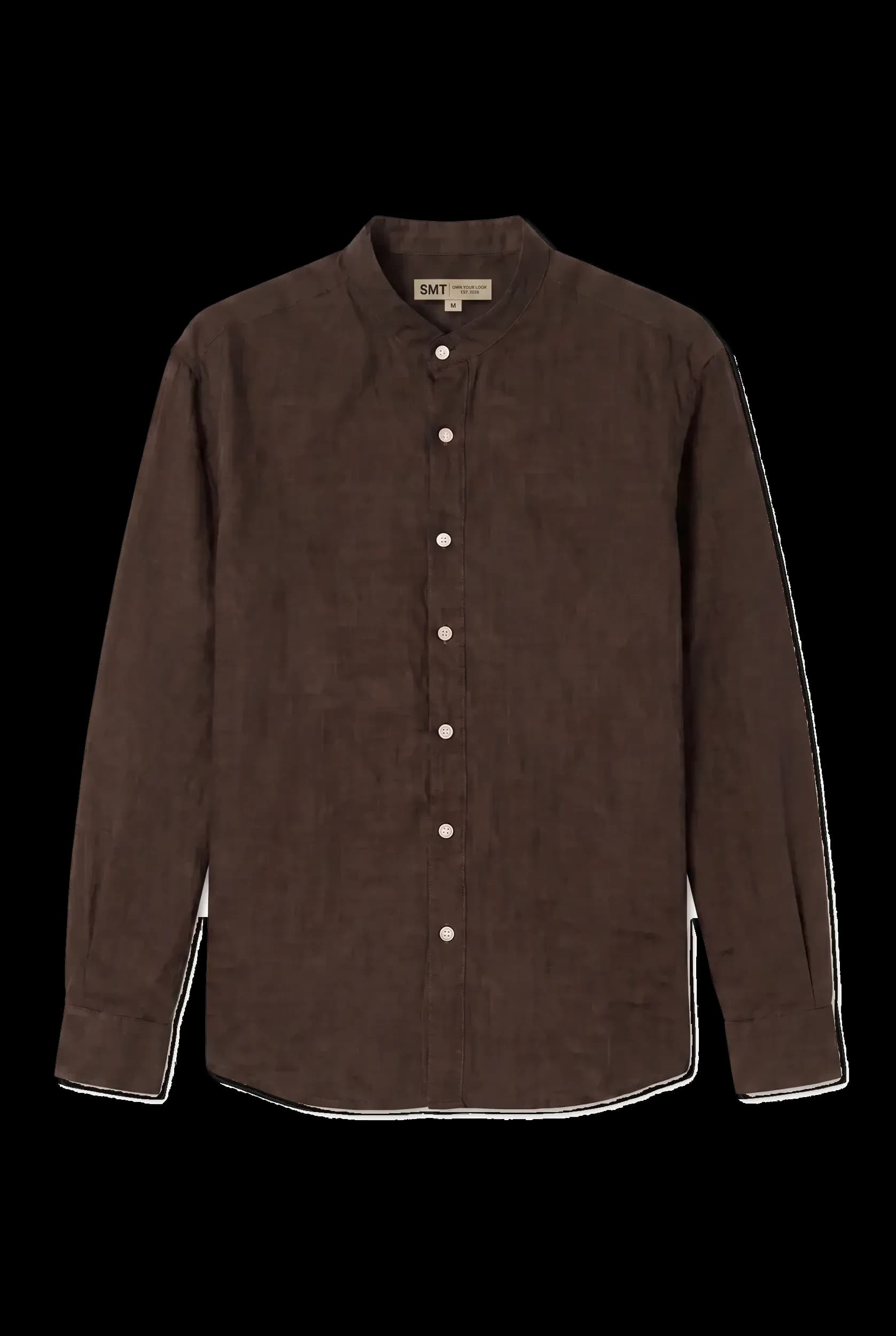 Olive shirt, flat, front on white